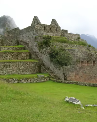 Train traveling through the Sacred Valley
