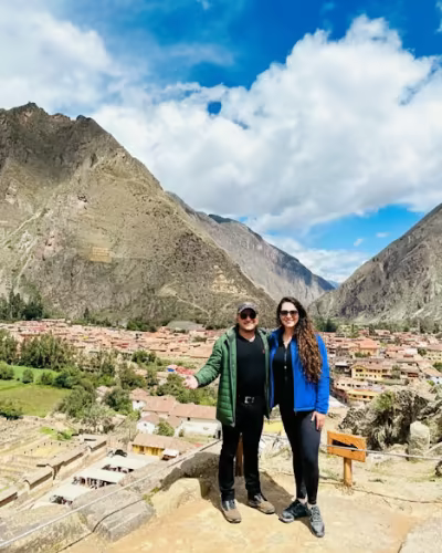 View of terraces in Pisac, Sacred Valley